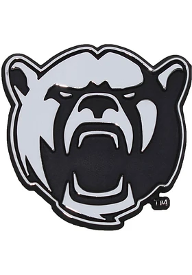 Baylor Bears Mascot Chrome Car Emblem - Silver