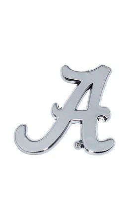 Alabama Crimson Tide Chrome Car Emblem - Silver