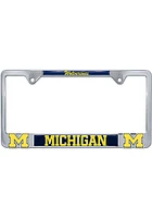 Michigan Wolverines 3D Logo License Plate Frame - Grey