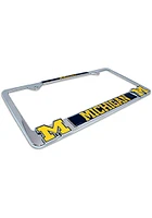 Michigan Wolverines 3D Logo License Plate Frame - Grey