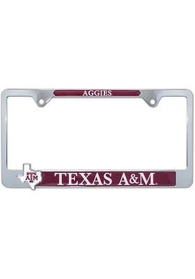Texas A&M Aggies State Pride License Plate Frame - Grey
