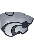 K-State Wildcats Logo Chrome Car Emblem - Silver