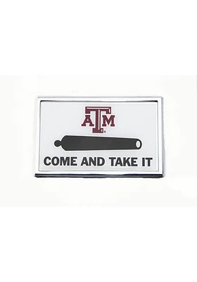 Texas A&M Aggies Metal Car Emblem - White
