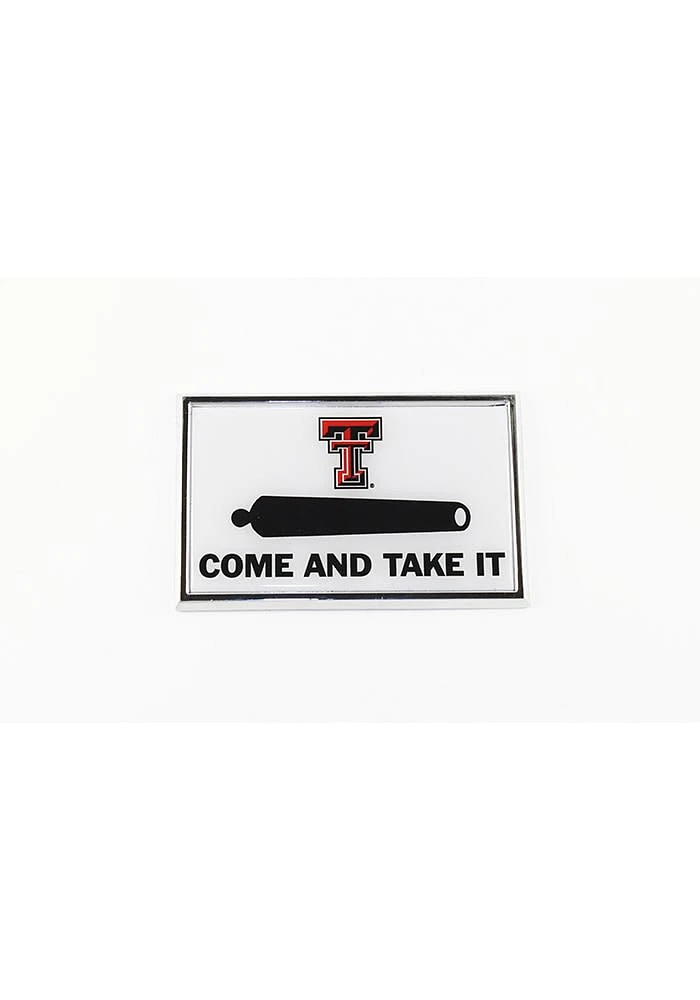 Texas Tech Red Raiders Metal Car Emblem - White