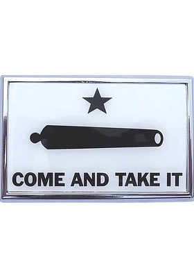 Texas Metal Car Emblem - Silver
