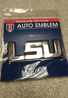 LSU Tigers Chrome Car Emblem - Silver