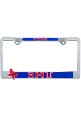 SMU Mustangs State Pride License Plate Frame - Blue