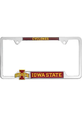 Iowa State Cyclones 3D Metal License Plate Frame - Red