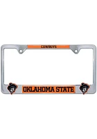 Oklahoma State Cowboys 3D Metal License Plate Frame - Orange