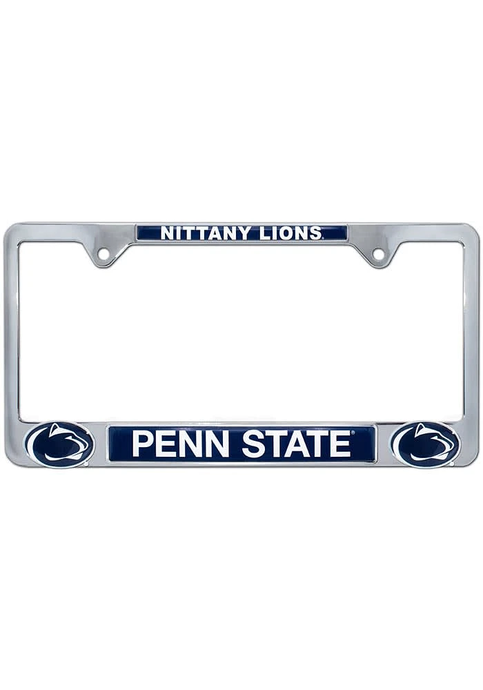 Penn State Nittany Lions 3D Metal License Plate Frame - Navy Blue