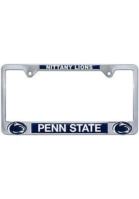Penn State Nittany Lions 3D Metal License Plate Frame - Navy Blue