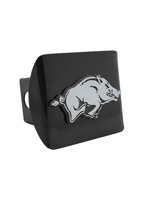 Arkansas Razorbacks Black Metal Car Accessory Hitch Cover
