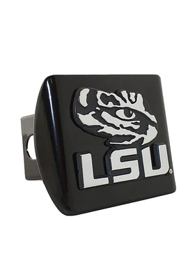 LSU Tigers Black Metal Car Accessory Hitch Cover