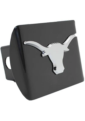 Texas Longhorns Black Metal Car Accessory Hitch Cover