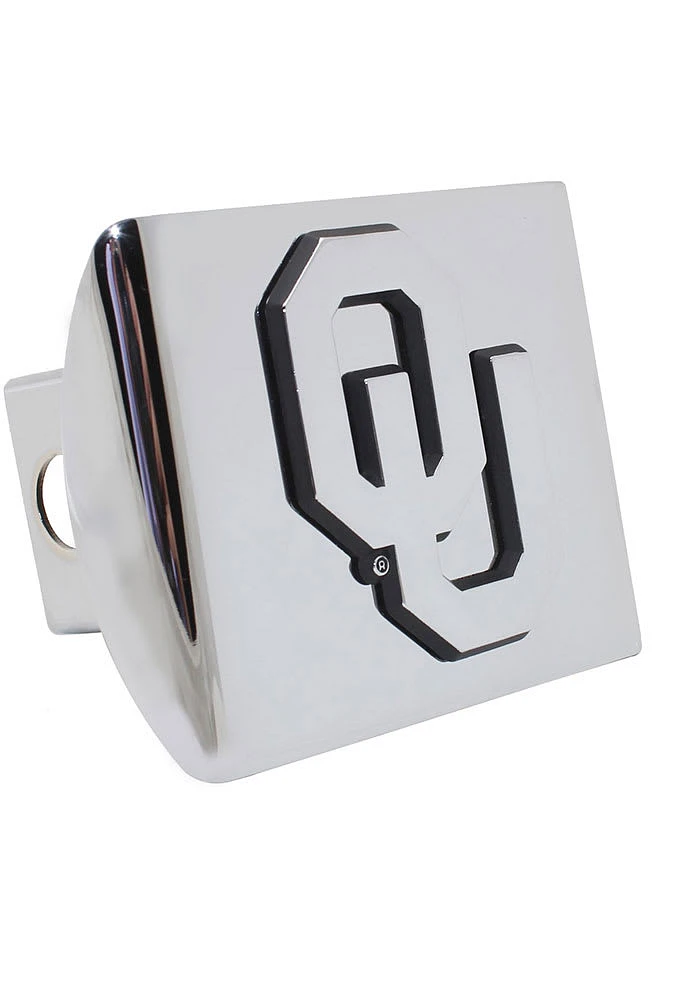 Oklahoma Sooners Chrome Car Accessory Hitch Cover