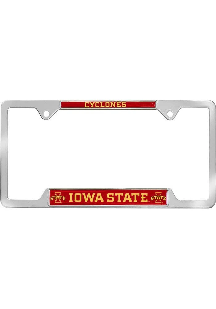 Iowa State Cyclones Metal License Plate Frame - Red
