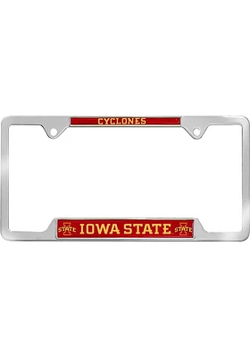 Iowa State Cyclones Metal License Plate Frame - Red