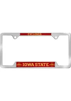 Iowa State Cyclones Metal License Plate Frame - Red