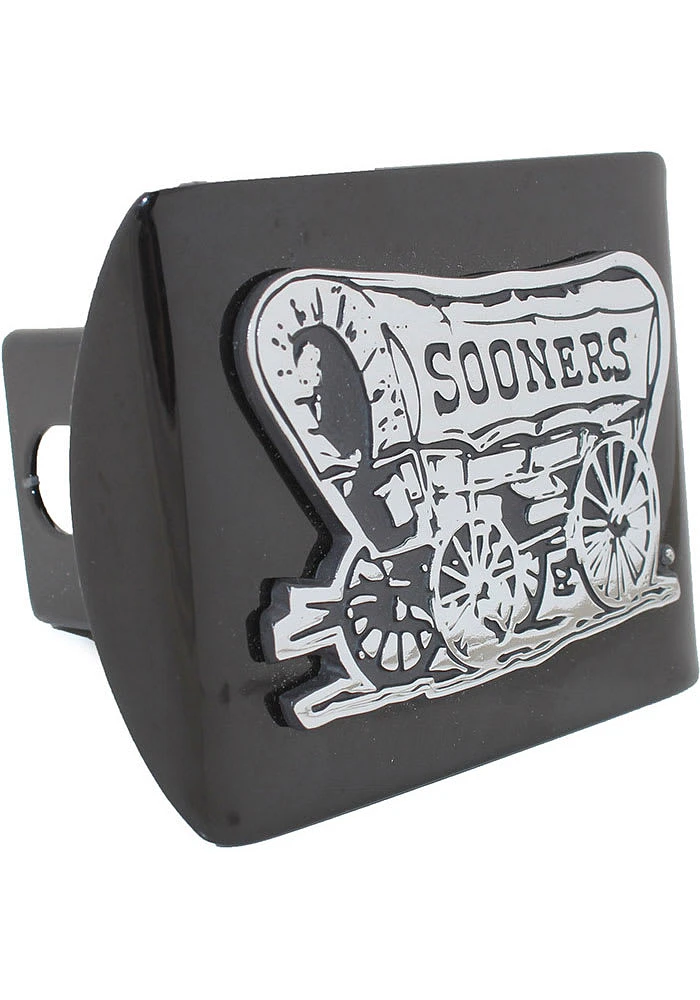 Oklahoma Sooners Chrome Graphic Car Accessory Hitch Cover