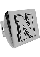 Nebraska Cornhuskers Chrome Car Accessory Hitch Cover