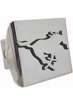 SMU Mustangs Chrome Car Accessory Hitch Cover