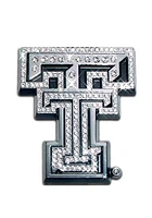 Texas Tech Red Raiders Crystal Car Emblem - Silver