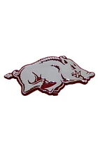 Arkansas Razorbacks Red Chrome Car Emblem - Silver