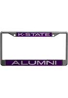 K-State Wildcats Alumni Chrome License Plate Frame - Purple
