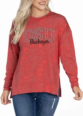 Flying Colors Ohio State Buckeyes Womens Brown Brandy Style Crew Sweatshirt