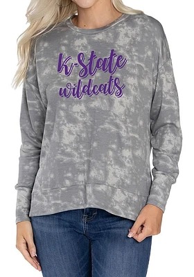 Flying Colors K-State Wildcats Womens Grey Brandy Crew Sweatshirt