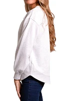 Flying Colors Kansas Jayhawks Womens Ash Yvette Crew Sweatshirt