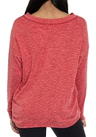 Flying Colors Indiana Hoosiers Womens Red Bailey Crew Sweatshirt