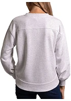 Flying Colors Iowa Hawkeyes Womens Ash Yvette Crew Sweatshirt