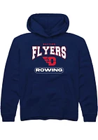 Rally Dayton Flyers Youth Navy Blue Rowing Long Sleeve Hoodie