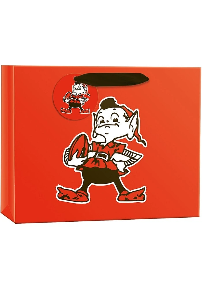 Cleveland Browns Elfie Logo Medium Orange Gift Bag