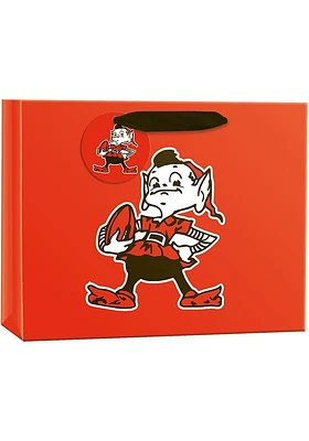 Cleveland Browns Elfie Logo Medium Orange Gift Bag