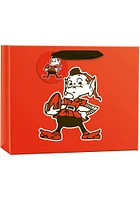 Cleveland Browns Elfie Logo Medium Orange Gift Bag