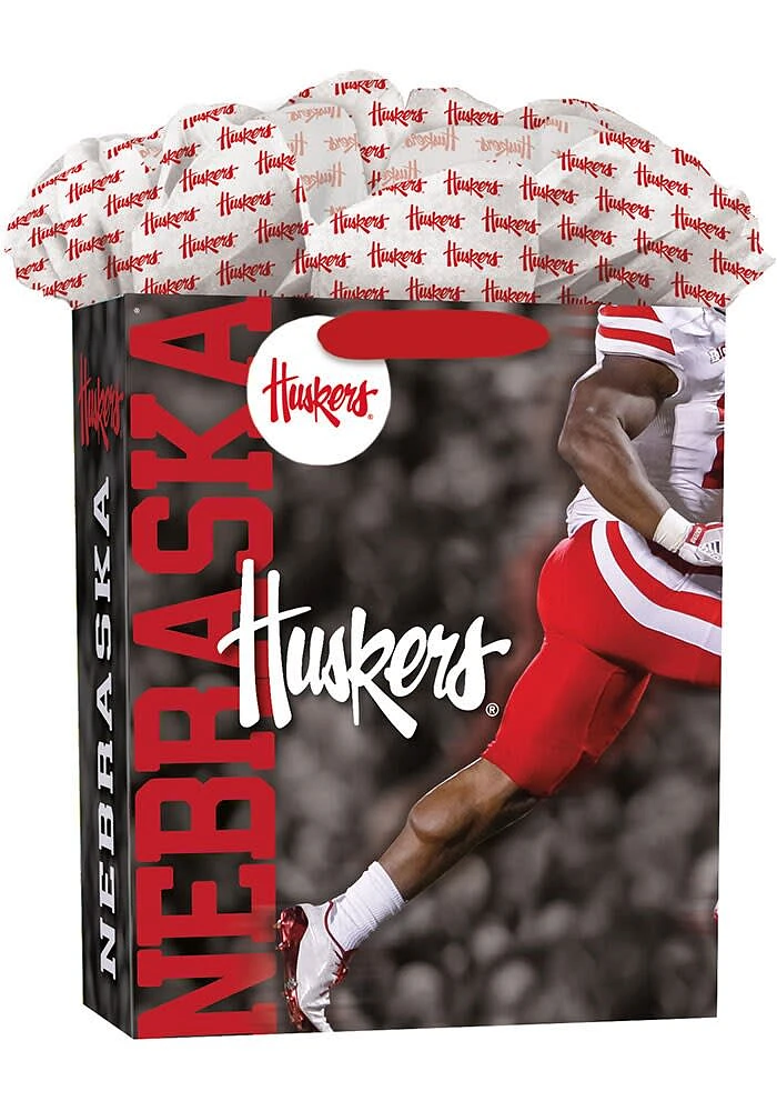 Nebraska Cornhuskers Large Red Gift Bag