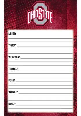 Ohio State Buckeyes Weekly Panner Notebook and Folder - Red