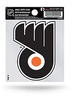 Philadelphia Flyers Small Auto Static Cling Decal - Black