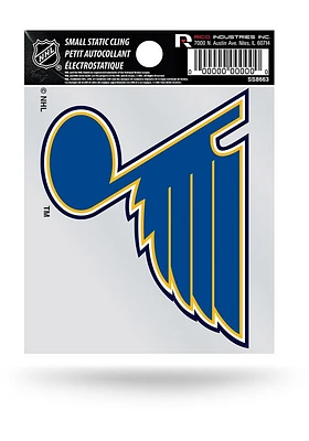 St Louis Blues Small Auto Static Cling Decal - Blue