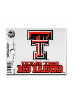 Texas Tech Red Raiders Small Auto Static Cling Decal - Red