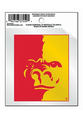 Pitt State Gorillas Small Auto Static Cling Decal - Red