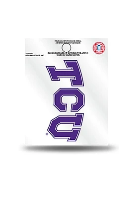 TCU Horned Frogs Small Auto Static Cling Decal - Purple