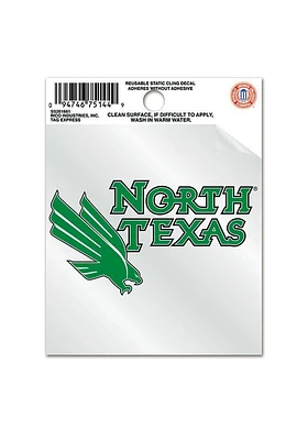 North Texas Mean Green Small Auto Static Cling Decal - Green