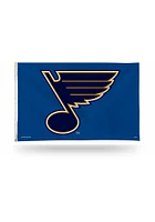 St Louis Blues 3x5 Grommet Silk Screen Grommet Flag - Blue