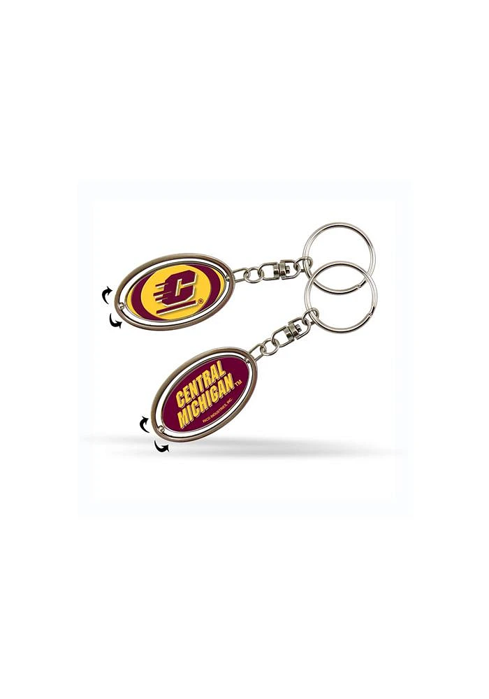 Central Michigan Chippewas Spinner Keychain