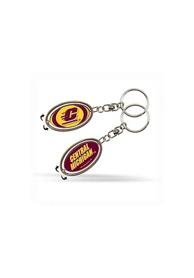 Central Michigan Chippewas Spinner Keychain
