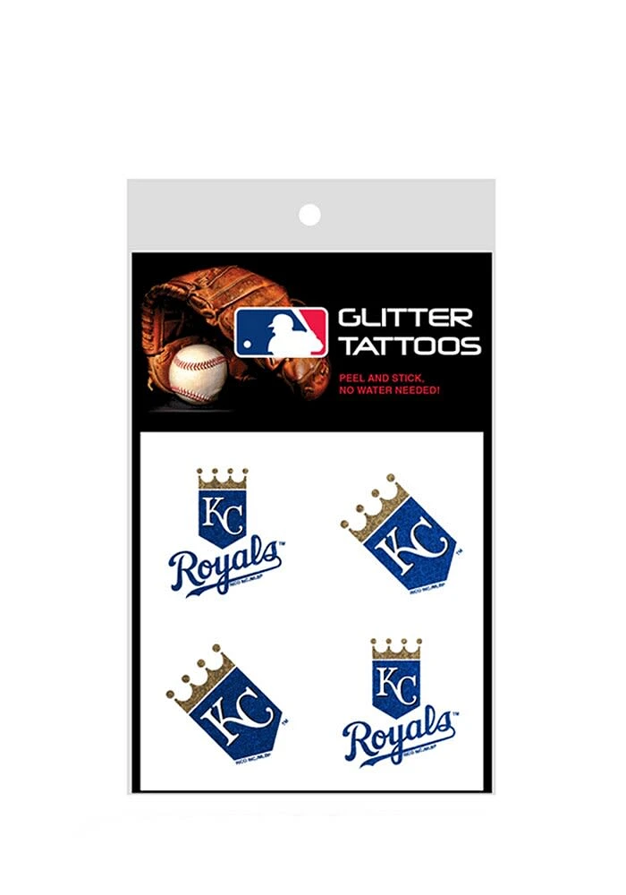 Kansas City Royals Glitter 4 Pack Tattoo