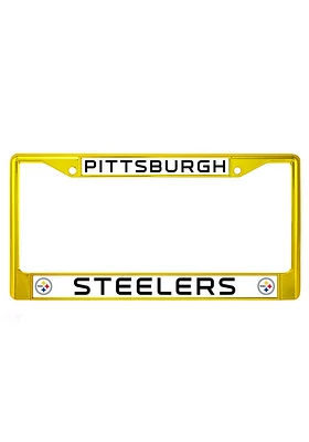 Pittsburgh Steelers Yellow Chrome License Frame